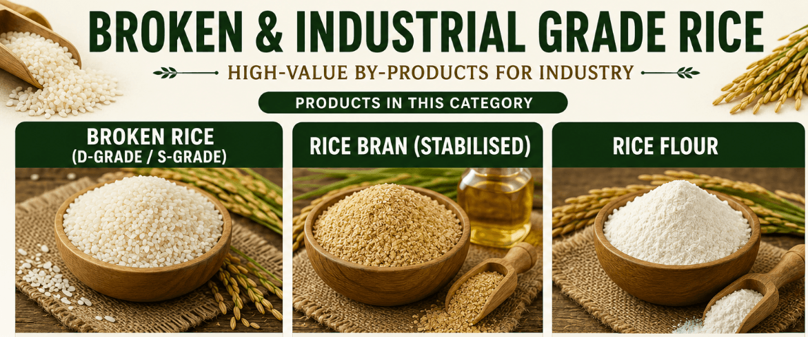 Broken & Industrial Grade Rice
