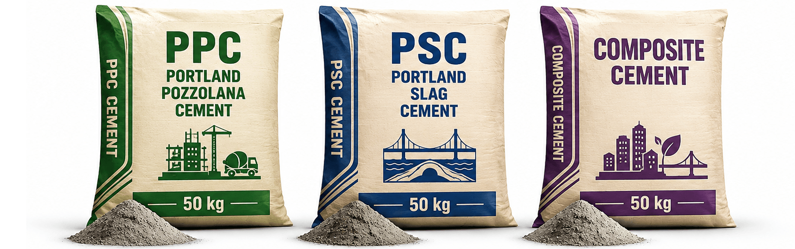 Portland Pozzolana & Slag Cement